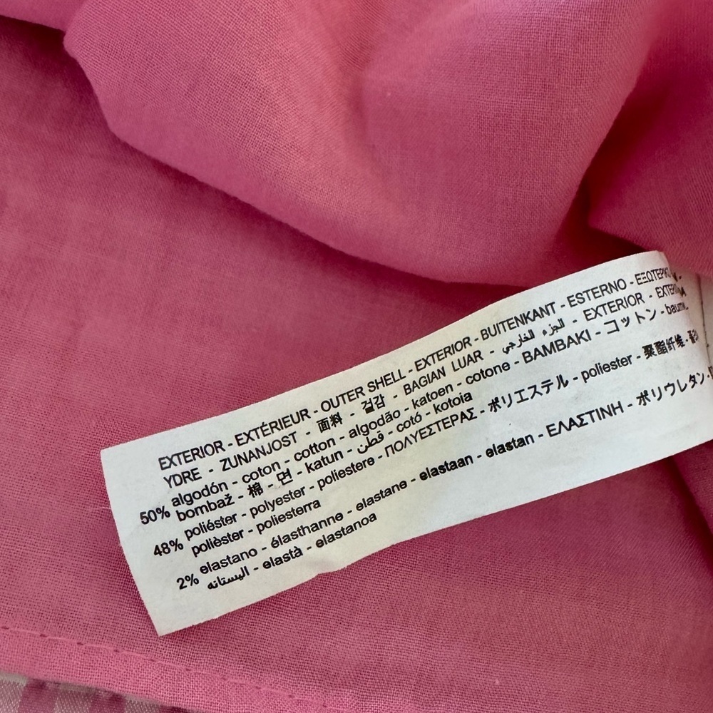 Zara Pink checkered gingham Dress Small - Picture 12 of 12